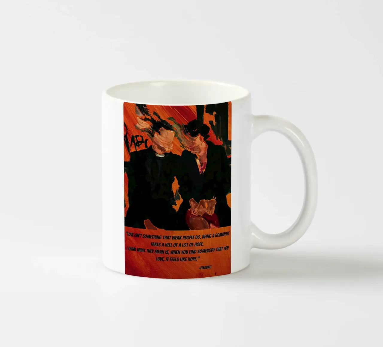 Love Is Not Something Fleabag Poster tazza in ceramica da JAMYETY