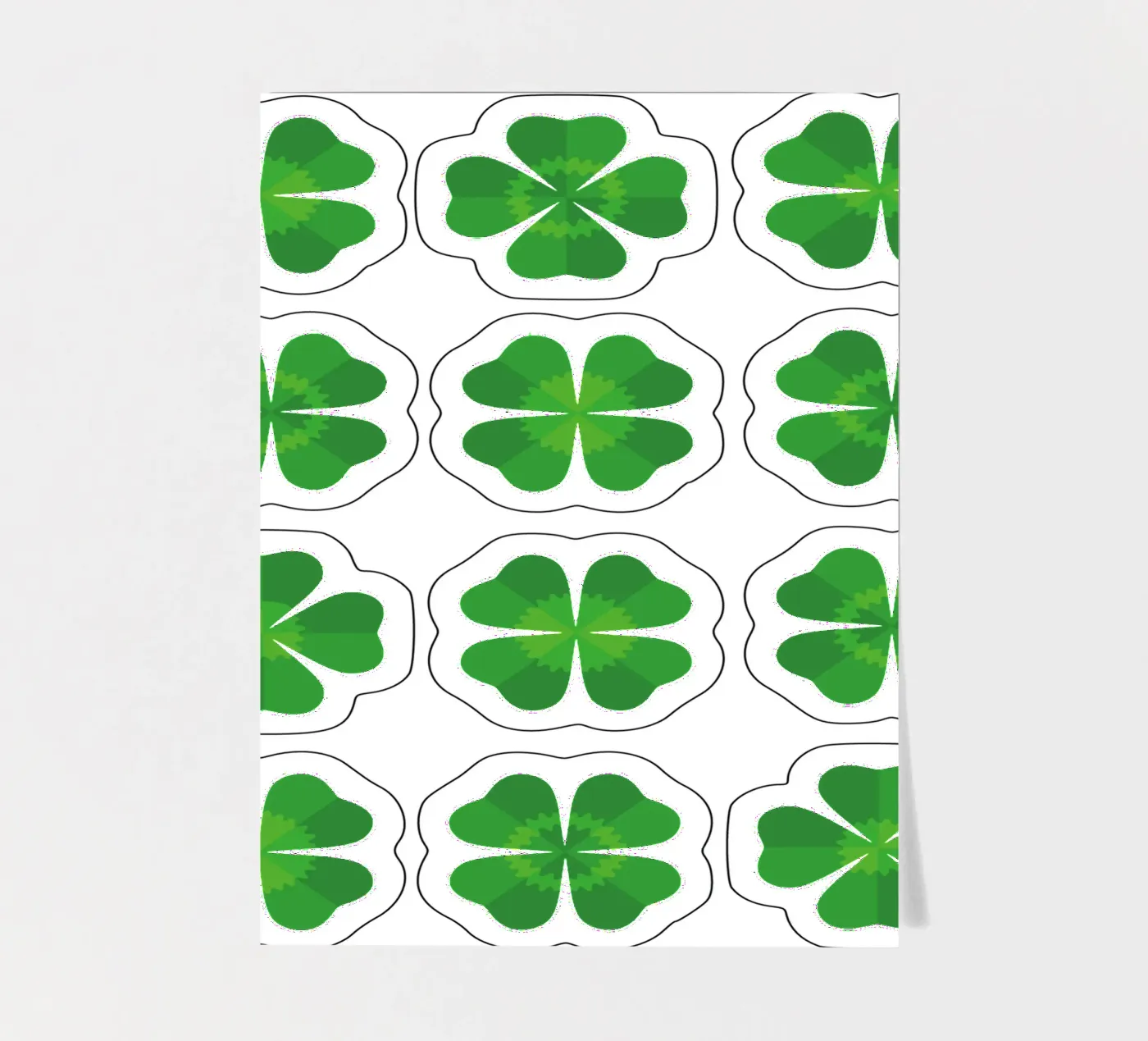 Four Leaf Clover sticker sheet by Lidia Blomgren