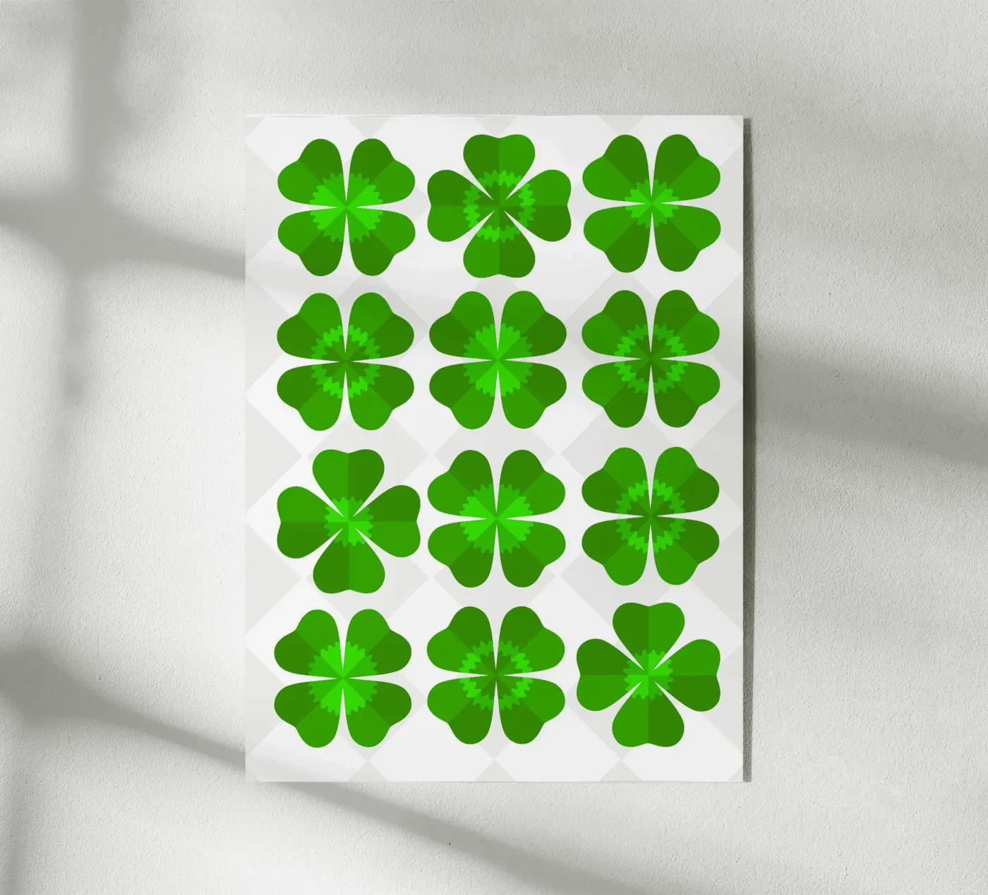 Four Leaf Clover Acryl-Glas von Lidia Blomgren