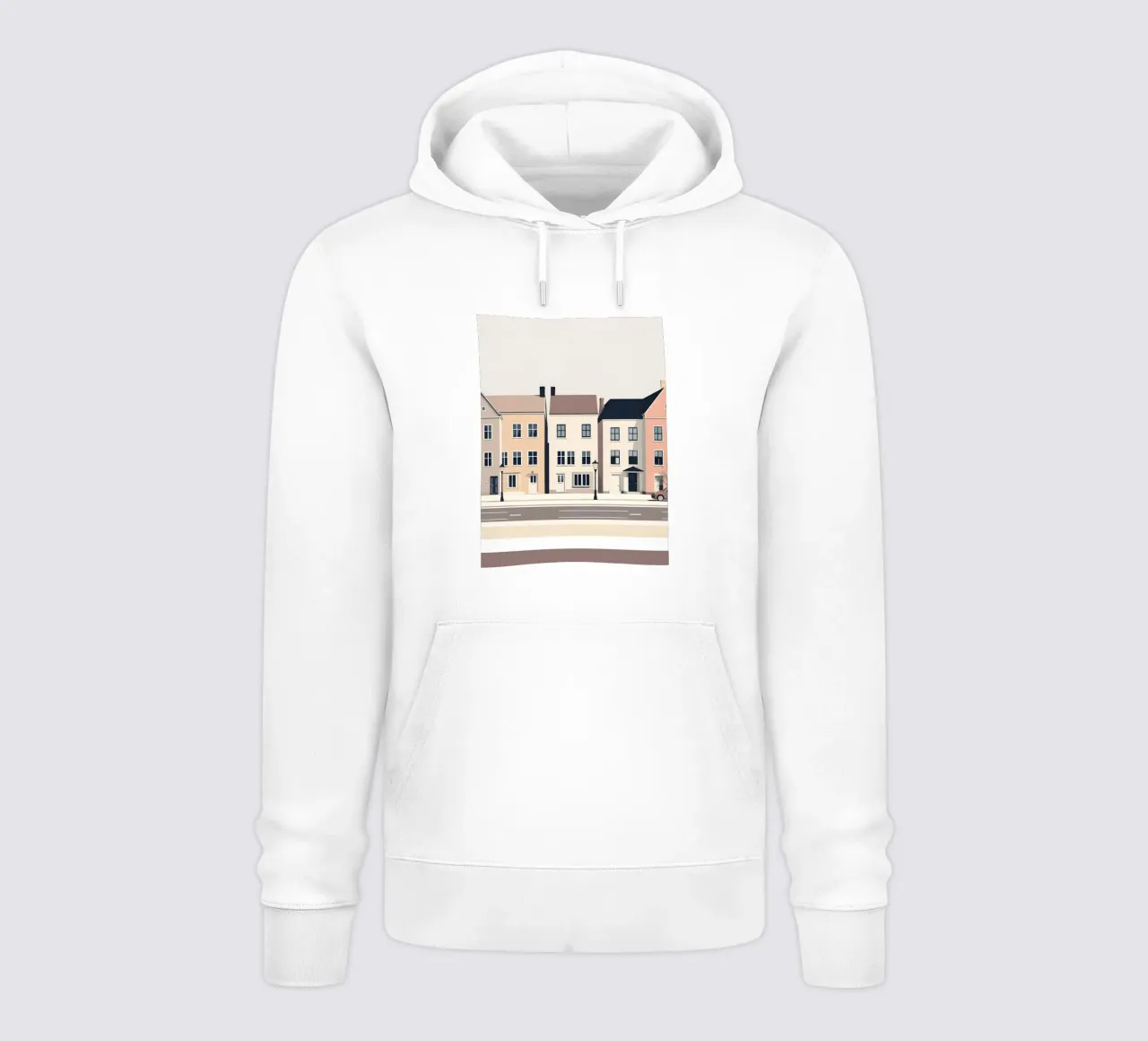 Fila di tre case felpa con cappuccio da LIFESTYLE OBJECTS