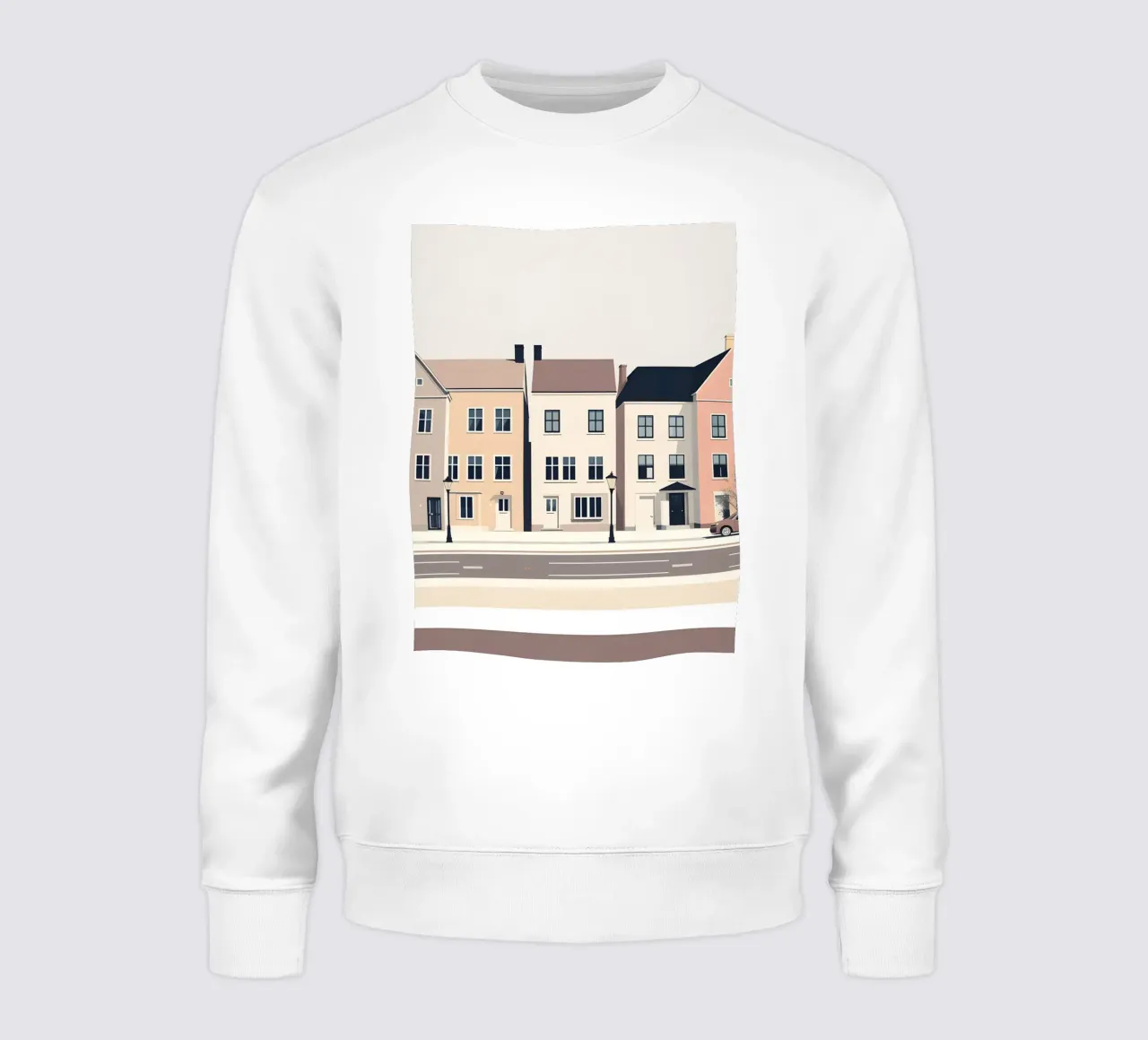 Fila di tre case felpa da LIFESTYLE OBJECTS