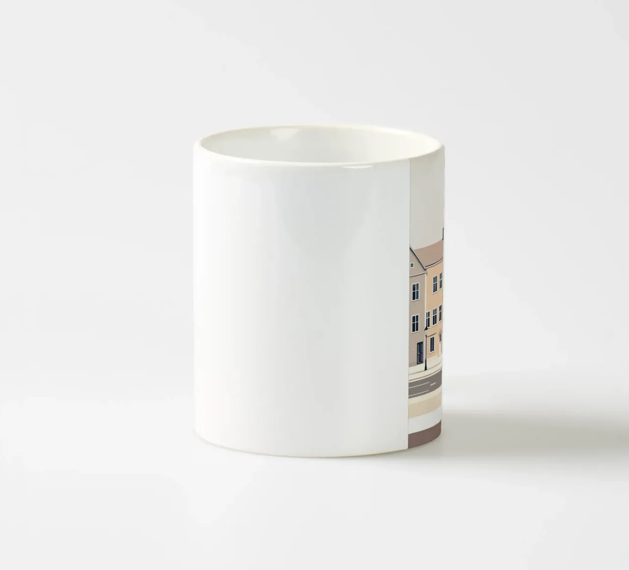 Fila di tre case tazza in ceramica da LIFESTYLE OBJECTS