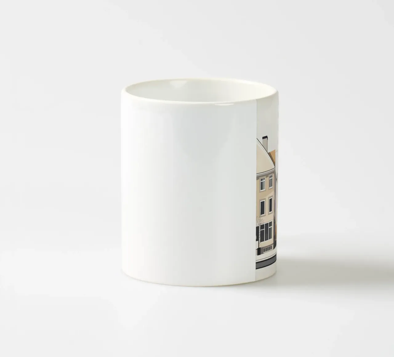 Fila di tre case tazza in ceramica da LIFESTYLE OBJECTS