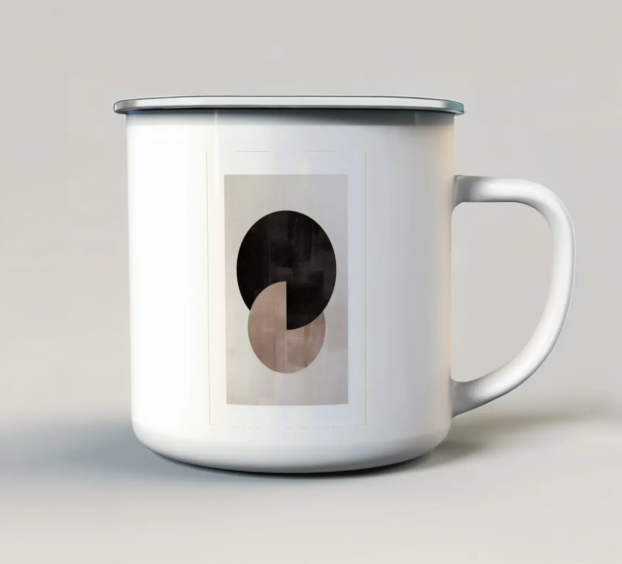 Mid Century - Forme di Berlino n. 2 tazza in smalto da Lonnieprints