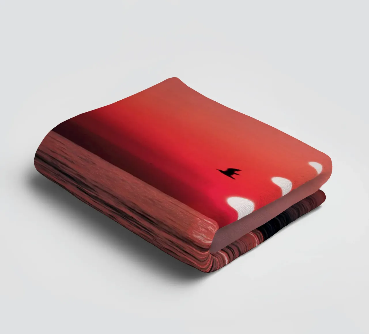 Three Sunsets And Birds towel by arizrab