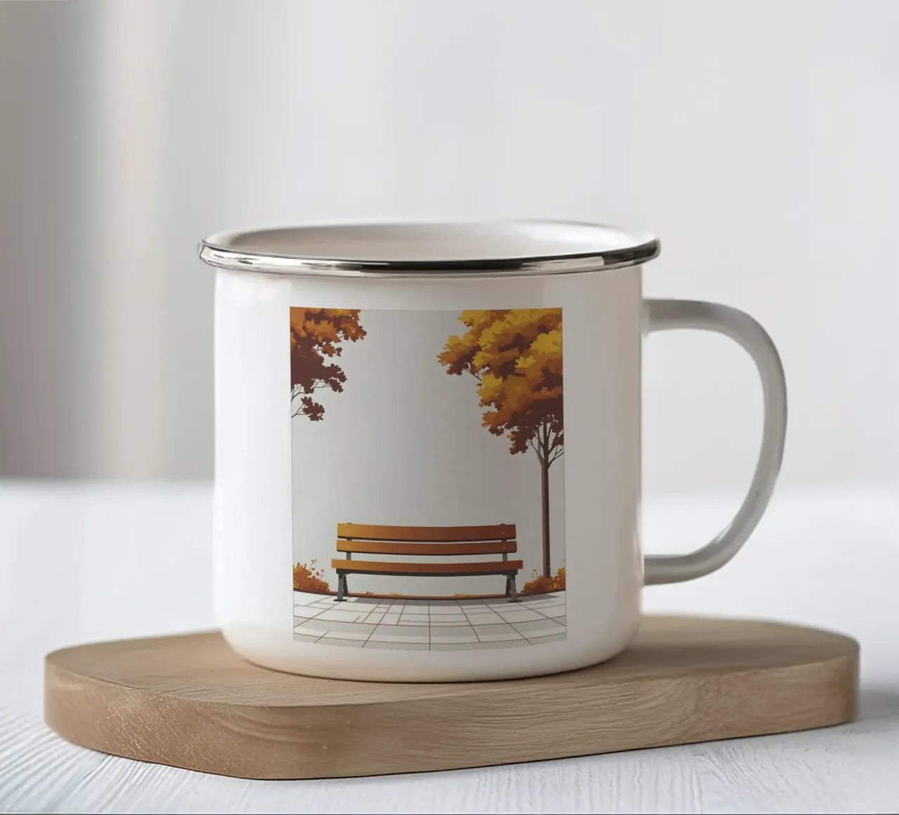Schema della panchina tazza in smalto da LIFESTYLE OBJECTS