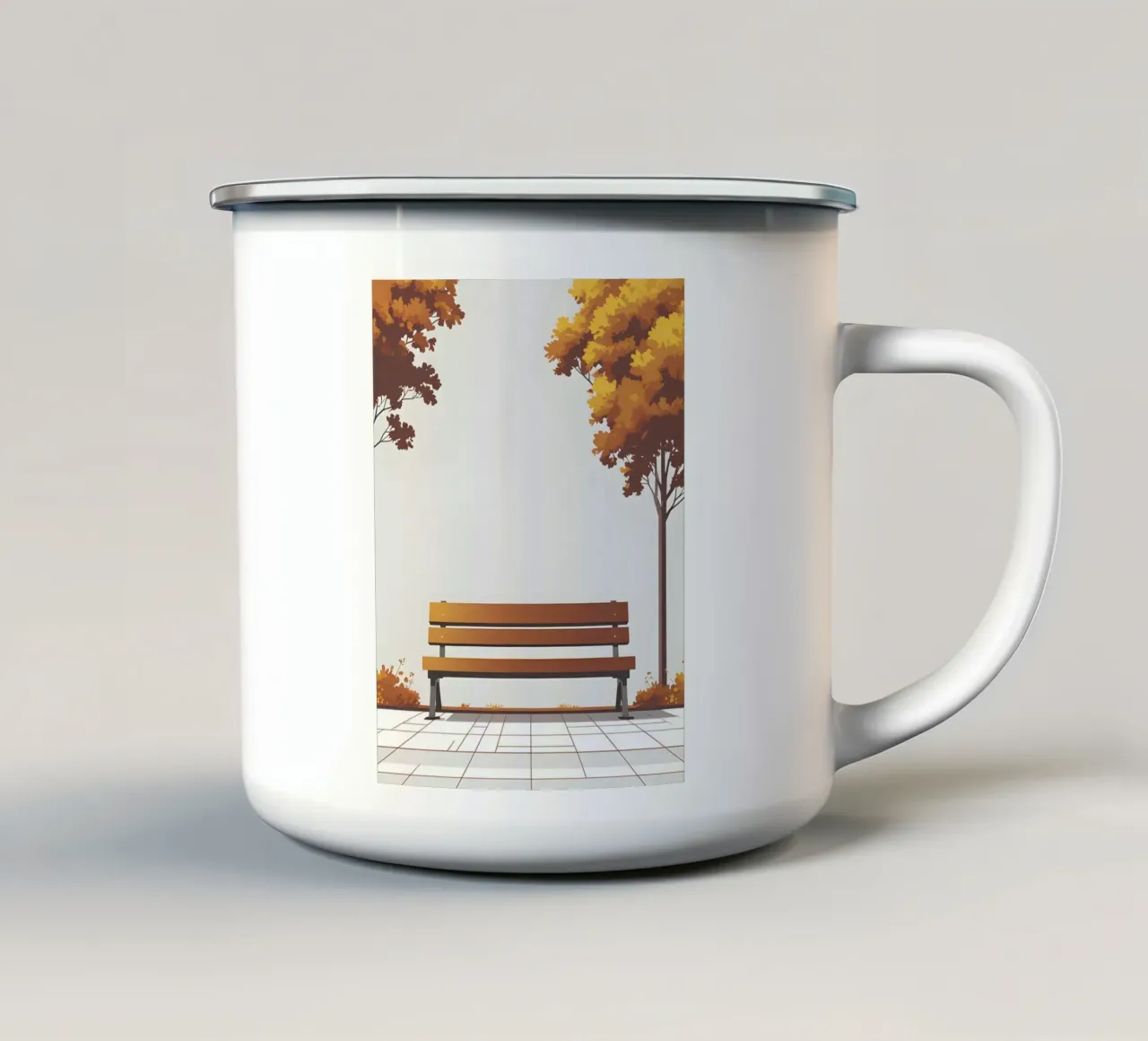 Schema della panchina tazza in smalto da LIFESTYLE OBJECTS