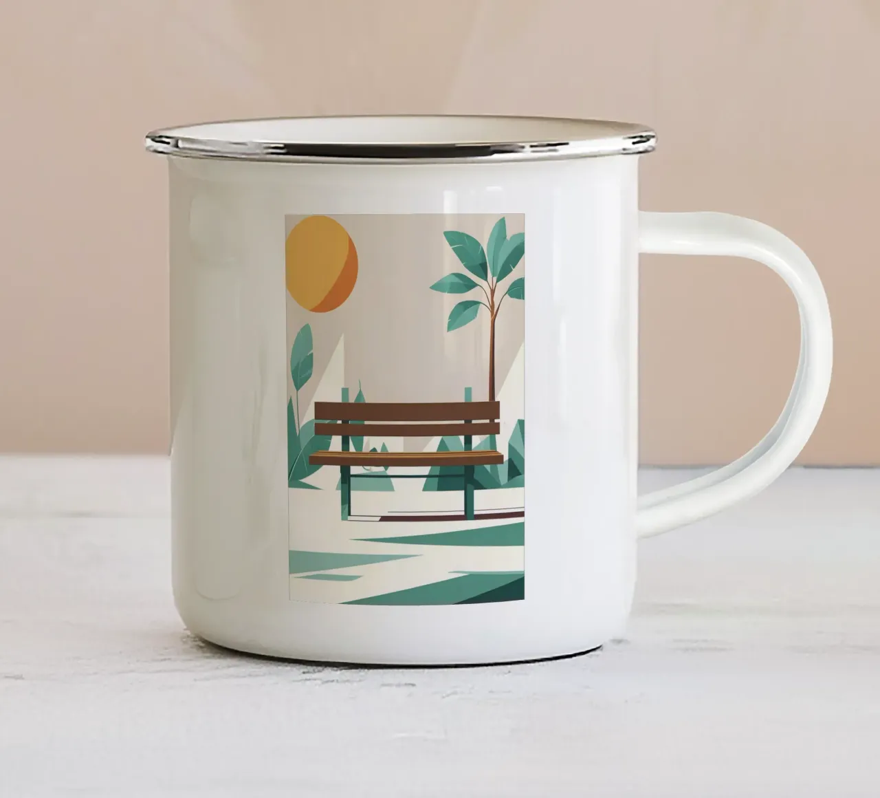 Schema della panchina tazza in smalto da LIFESTYLE OBJECTS