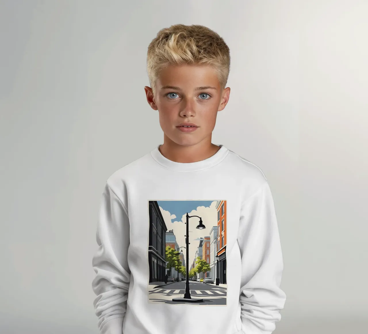 Sagoma di un lampione felpa bambino da LIFESTYLE OBJECTS