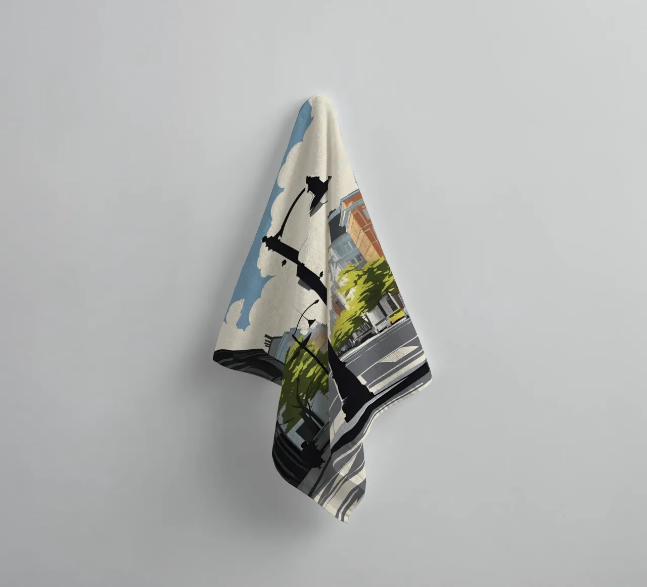 Sagoma di un lampione asciugamano da bagno da LIFESTYLE OBJECTS