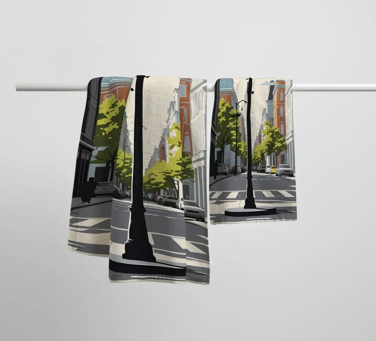Sagoma di un lampione asciugamano da bagno da LIFESTYLE OBJECTS
