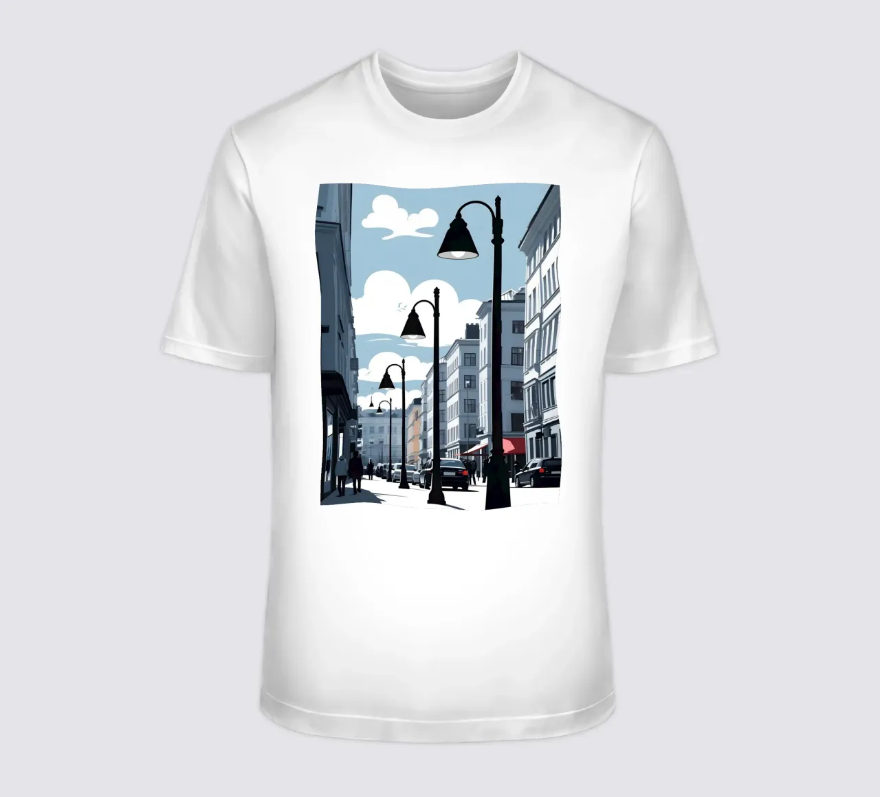 Sagoma di un lampione t-shirt da LIFESTYLE OBJECTS