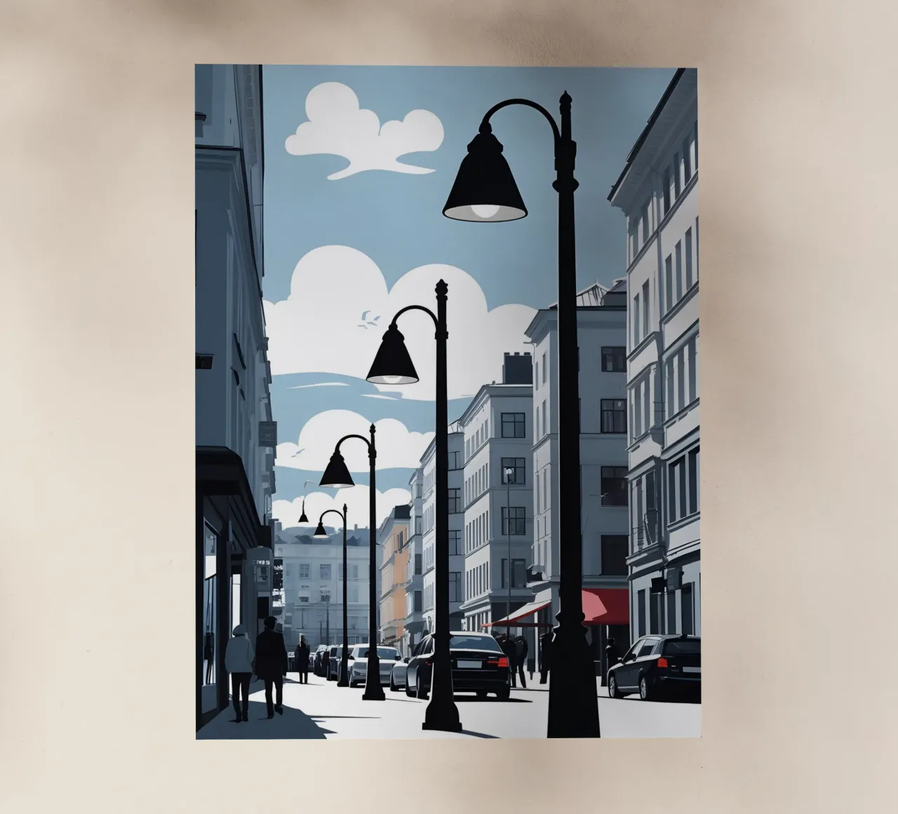 Sagoma di un lampione pellicola backlit da LIFESTYLE OBJECTS