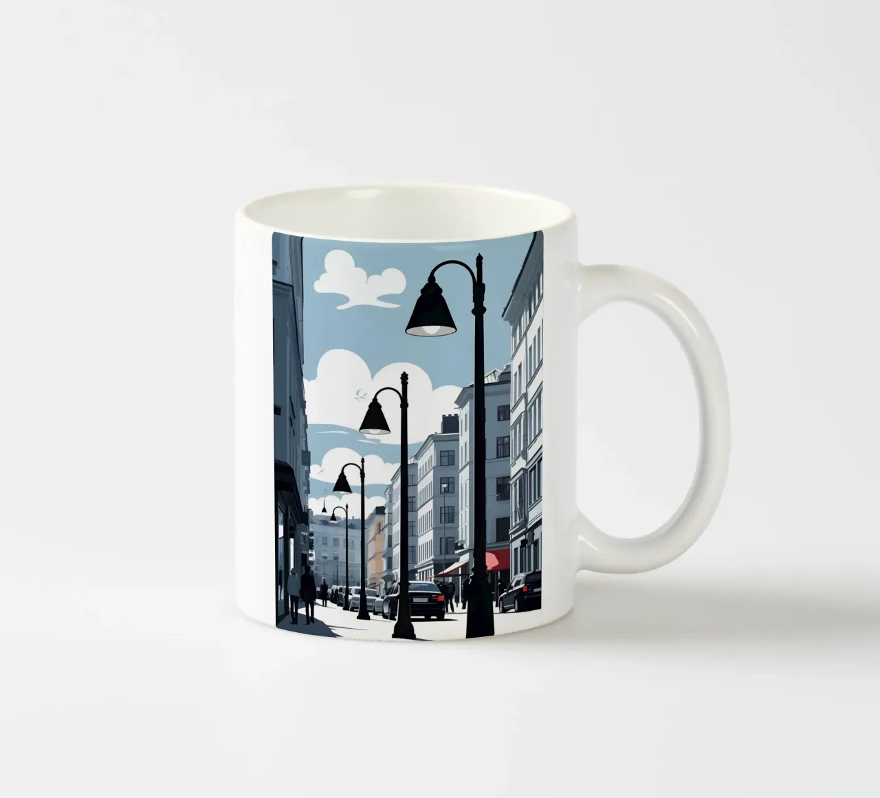 Sagoma di un lampione tazza in ceramica da LIFESTYLE OBJECTS