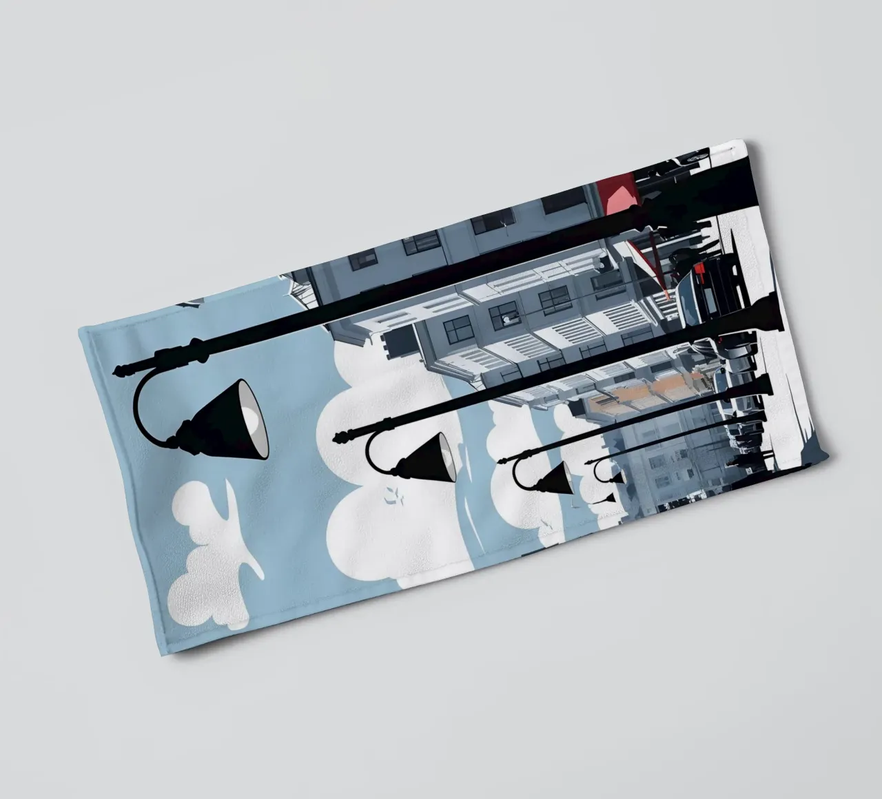 Sagoma di un lampione asciugamano da bagno da LIFESTYLE OBJECTS