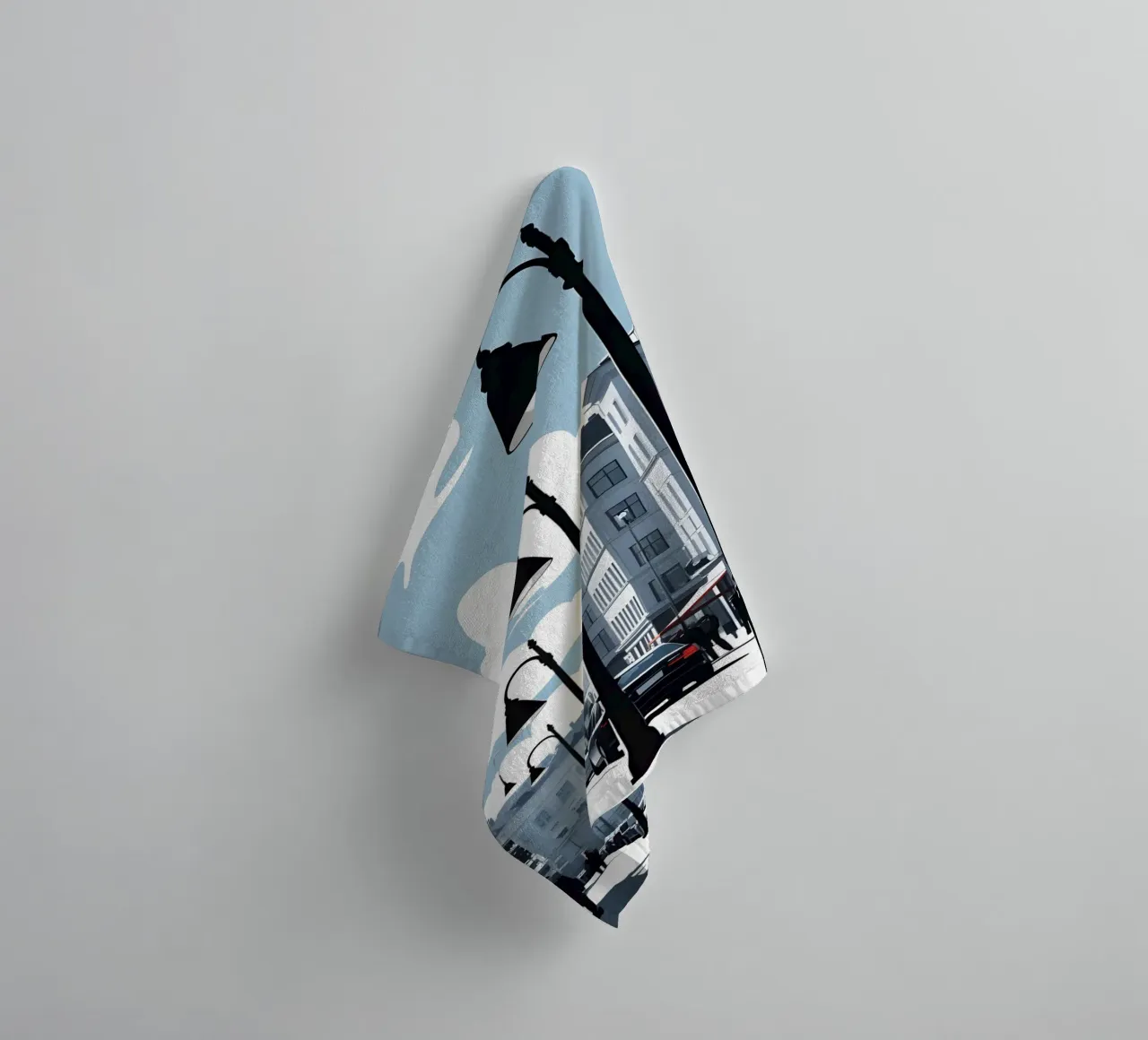Sagoma di un lampione asciugamano da bagno da LIFESTYLE OBJECTS