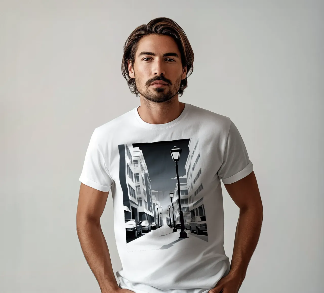 Sagoma di un lampione t-shirt da LIFESTYLE OBJECTS