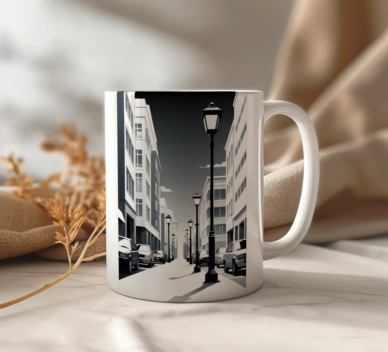 Sagoma di un lampione tazza in ceramica da LIFESTYLE OBJECTS