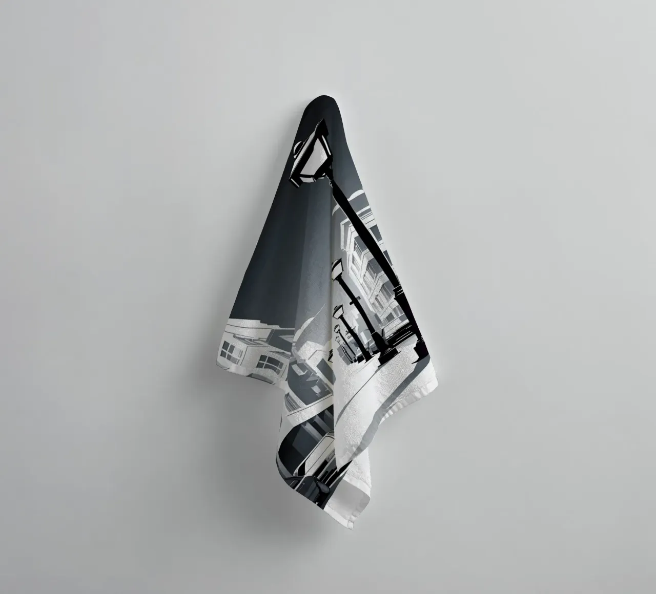 Sagoma di un lampione asciugamano da bagno da LIFESTYLE OBJECTS