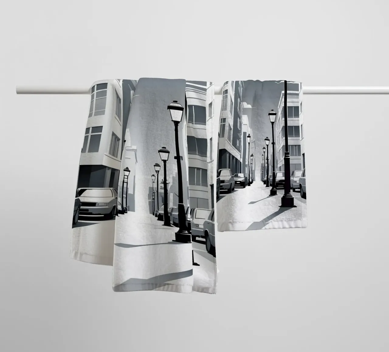 Sagoma di un lampione asciugamano da bagno da LIFESTYLE OBJECTS