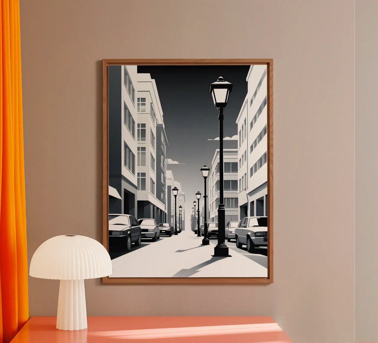 Sagoma di un lampione alluminio dibond da LIFESTYLE OBJECTS