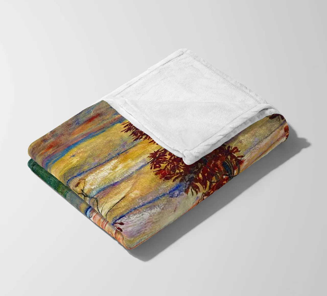 Four trees - Egon Schiele coperta in pile da apoloprints