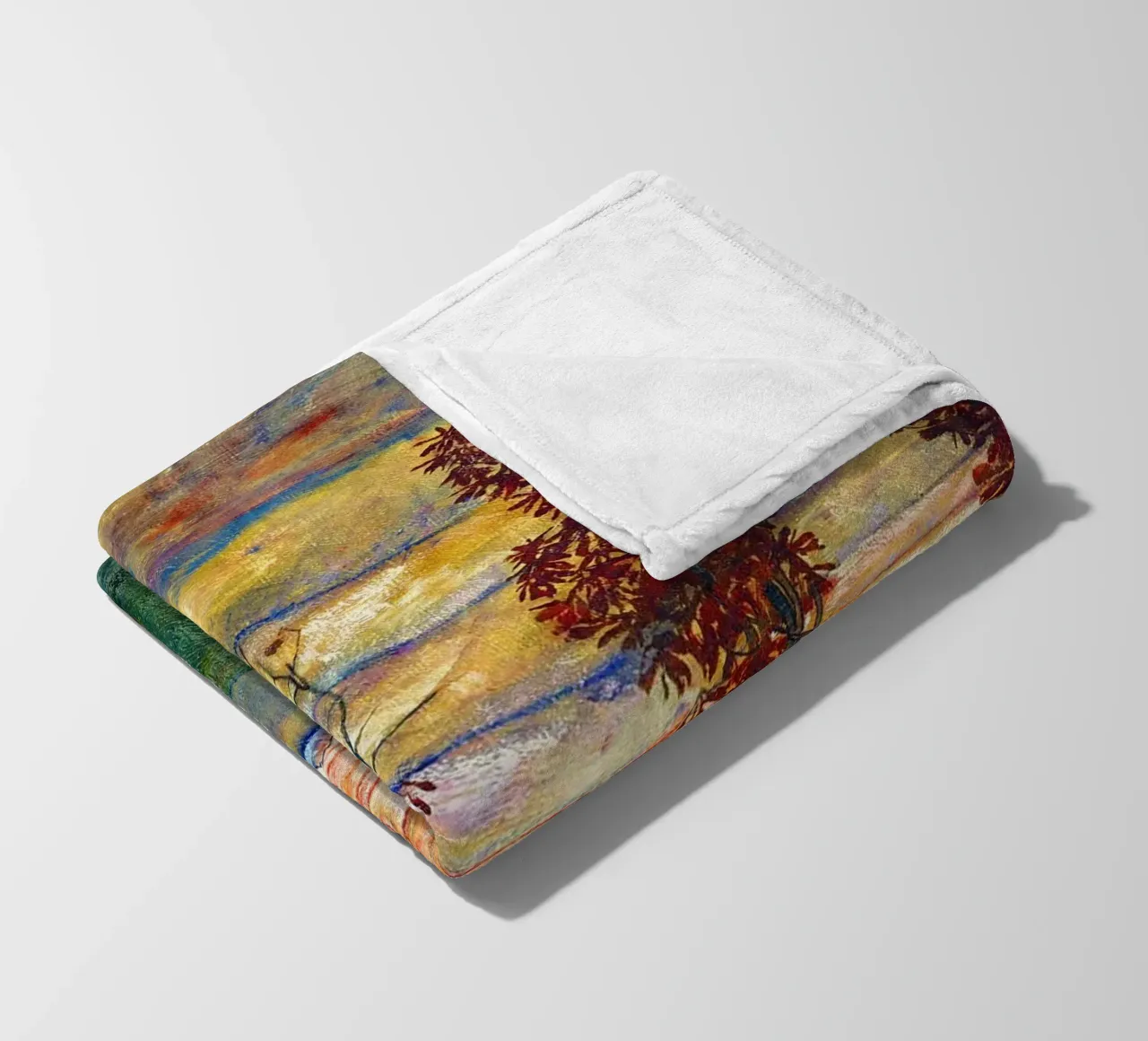 Four trees - Egon Schiele coperta in pile da apoloprints