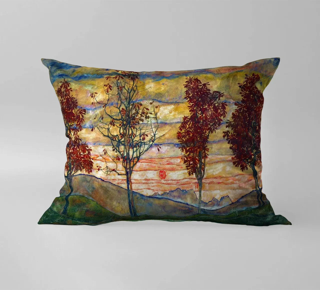 Four trees - Egon Schiele cuscino da apoloprints