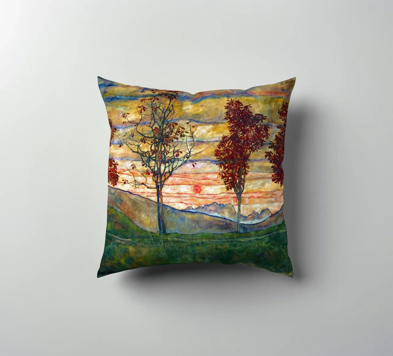 Four trees - Egon Schiele cuscino da apoloprints