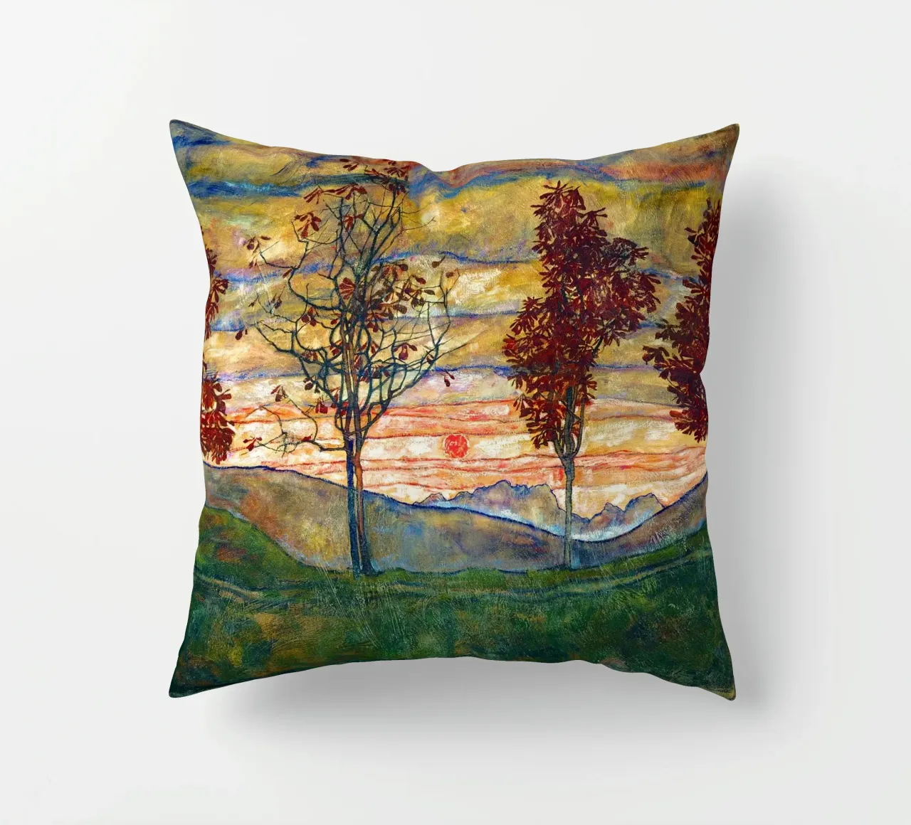 Four trees - Egon Schiele cuscino da apoloprints