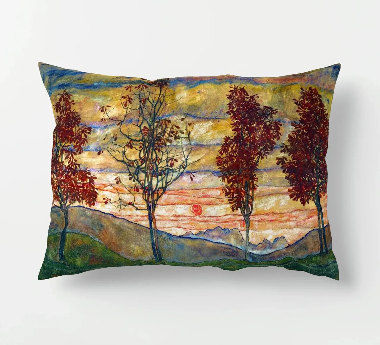 Four trees - Egon Schiele cuscino da apoloprints