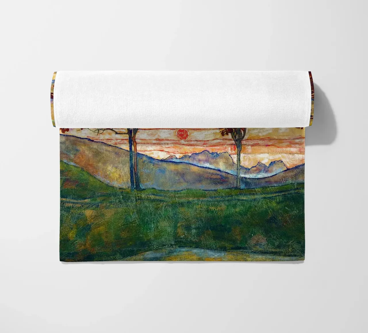 Four trees - Egon Schiele telo mare da apoloprints