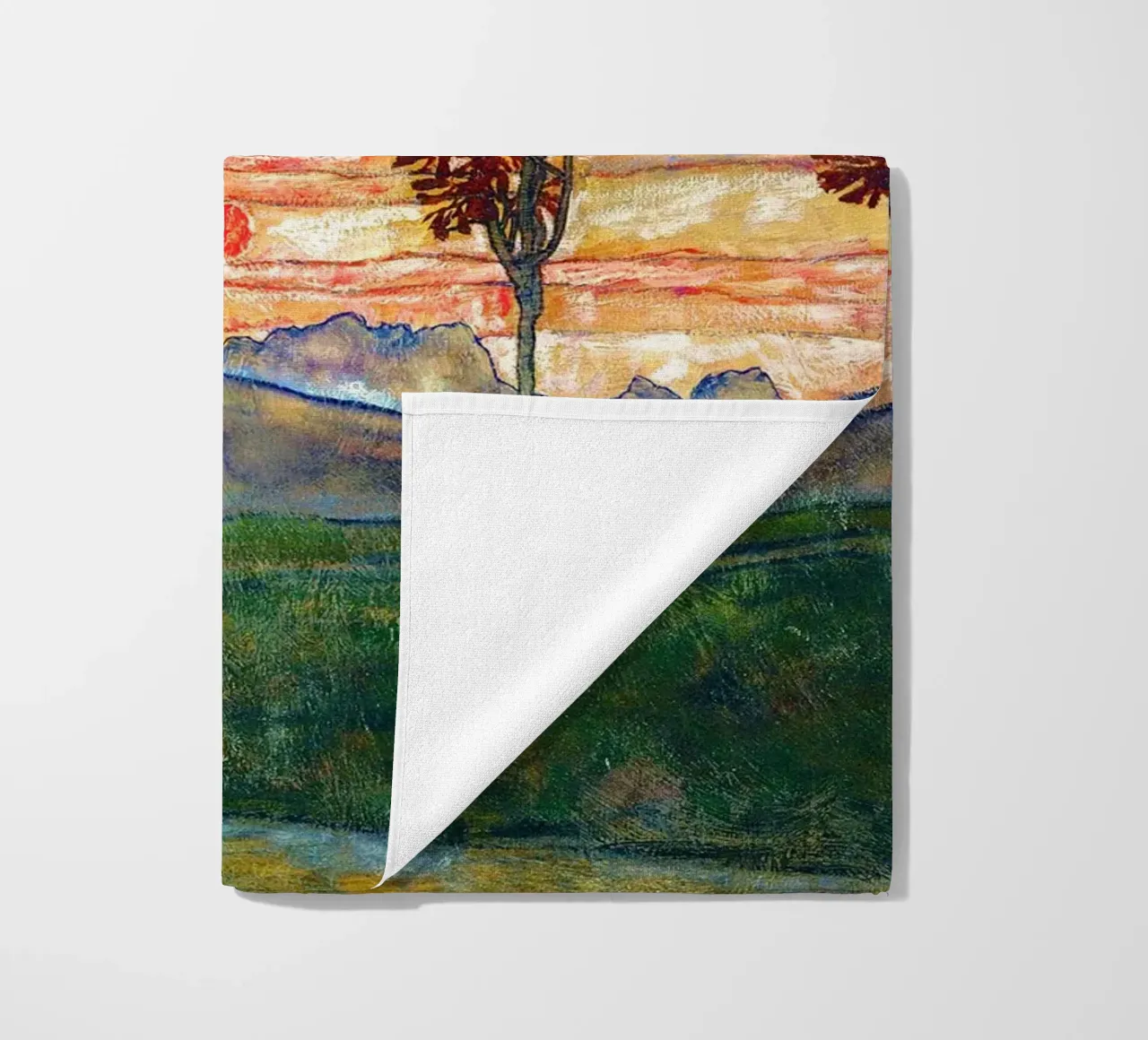Four trees - Egon Schiele telo mare da apoloprints