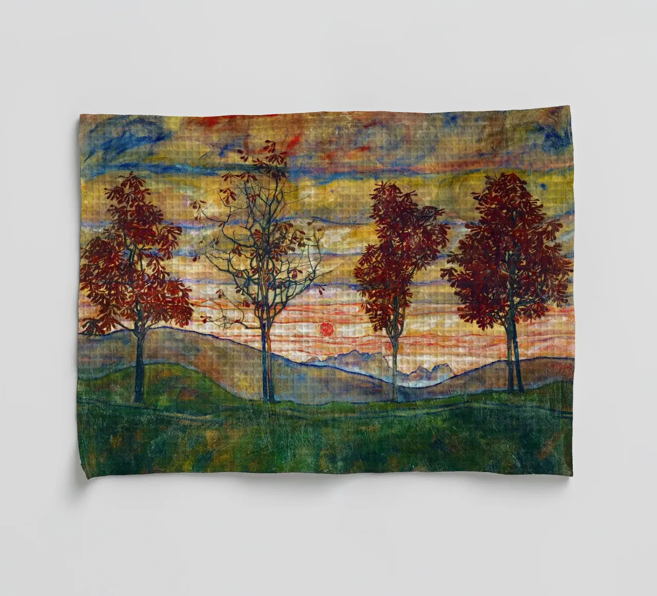 Four trees - Egon Schiele canovaccio da cucina da apoloprints