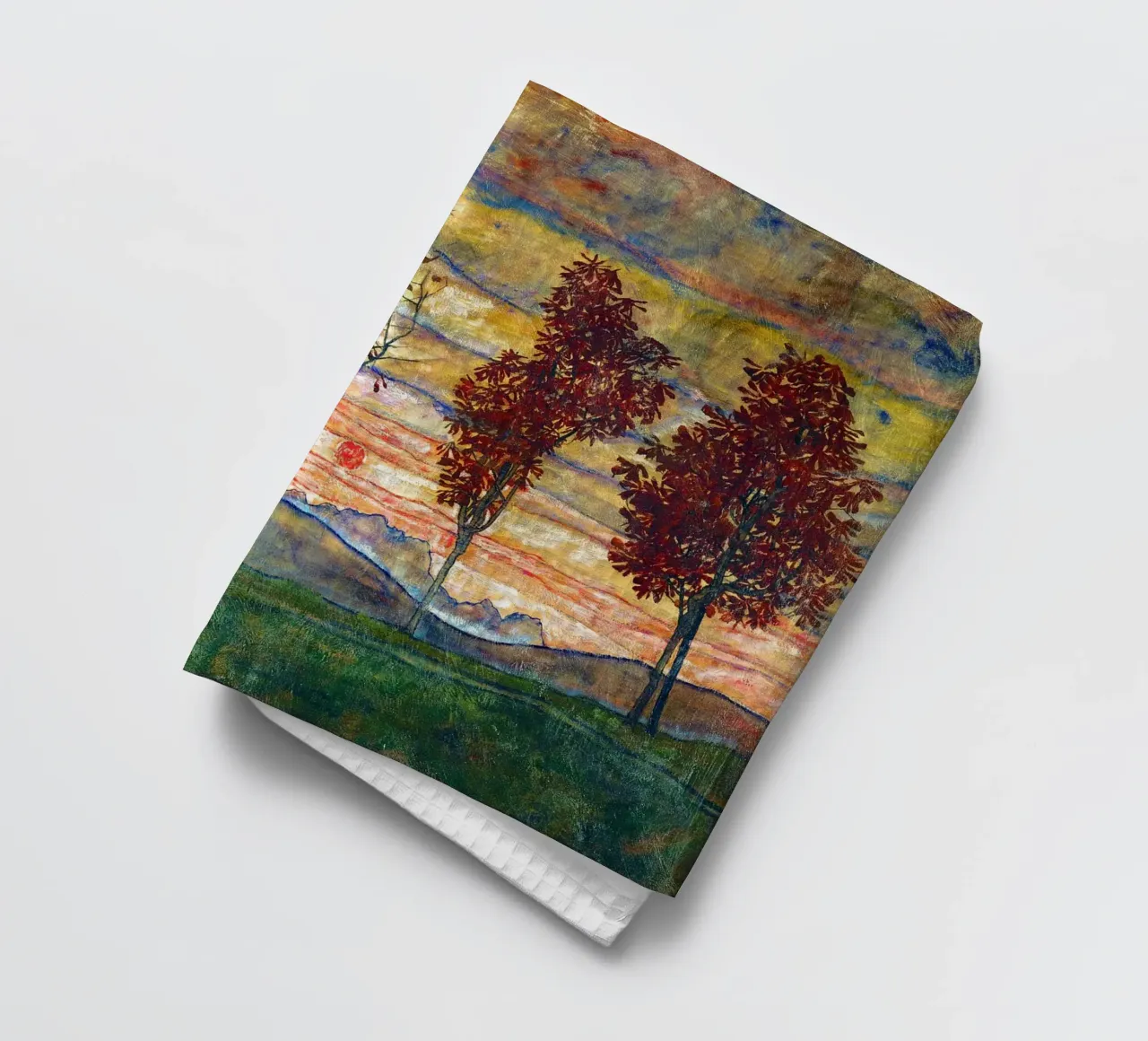 Four trees - Egon Schiele canovaccio da cucina da apoloprints