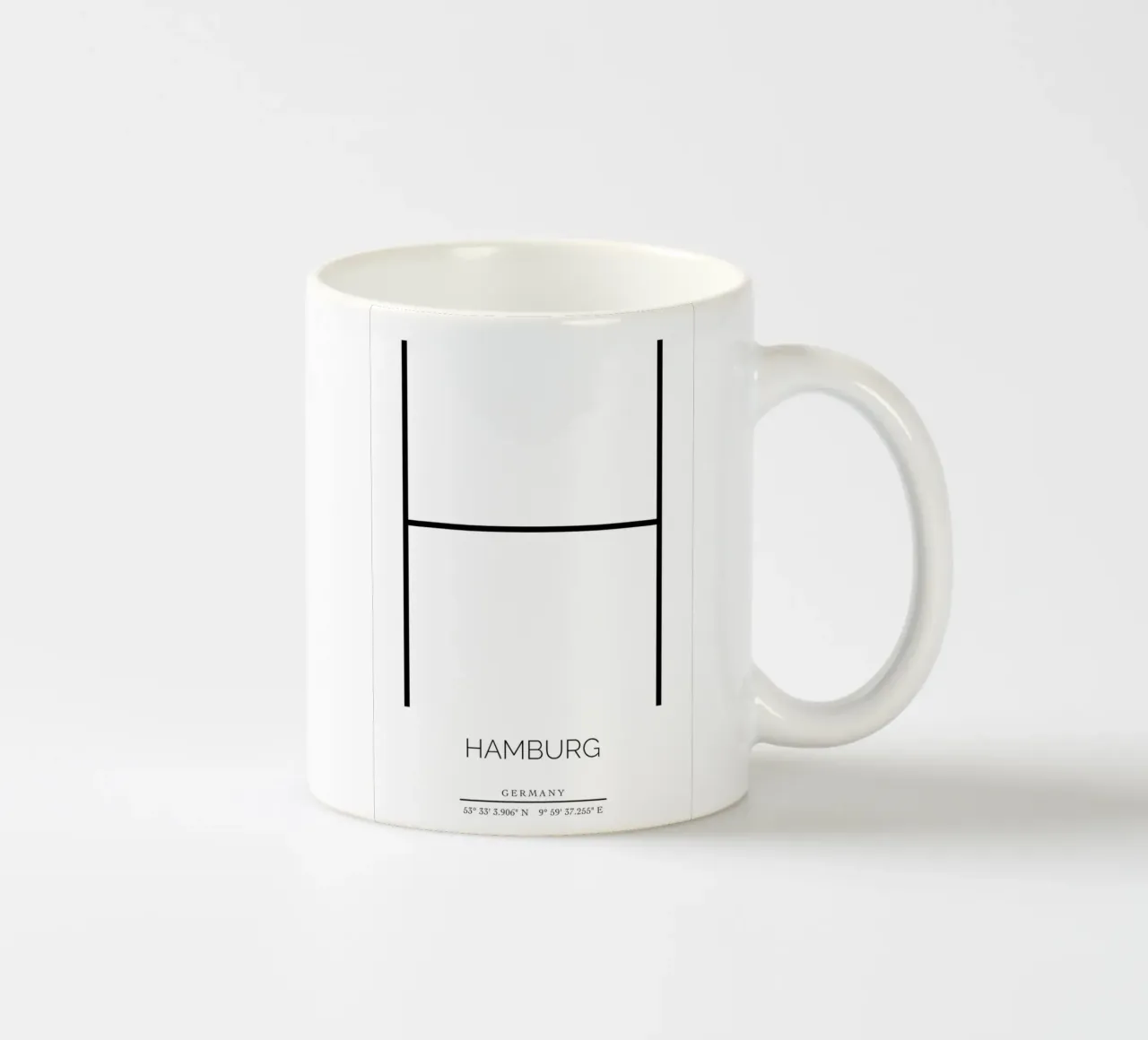 HAMBURG -  white tazza in ceramica da CityLights