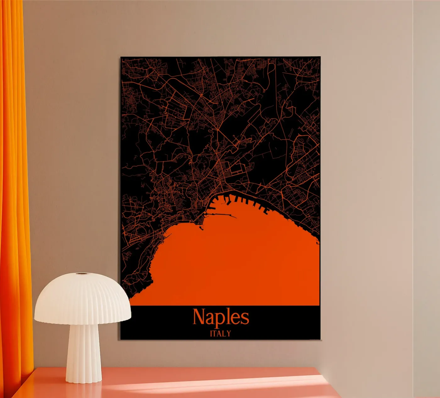 Naples poster by MiMap