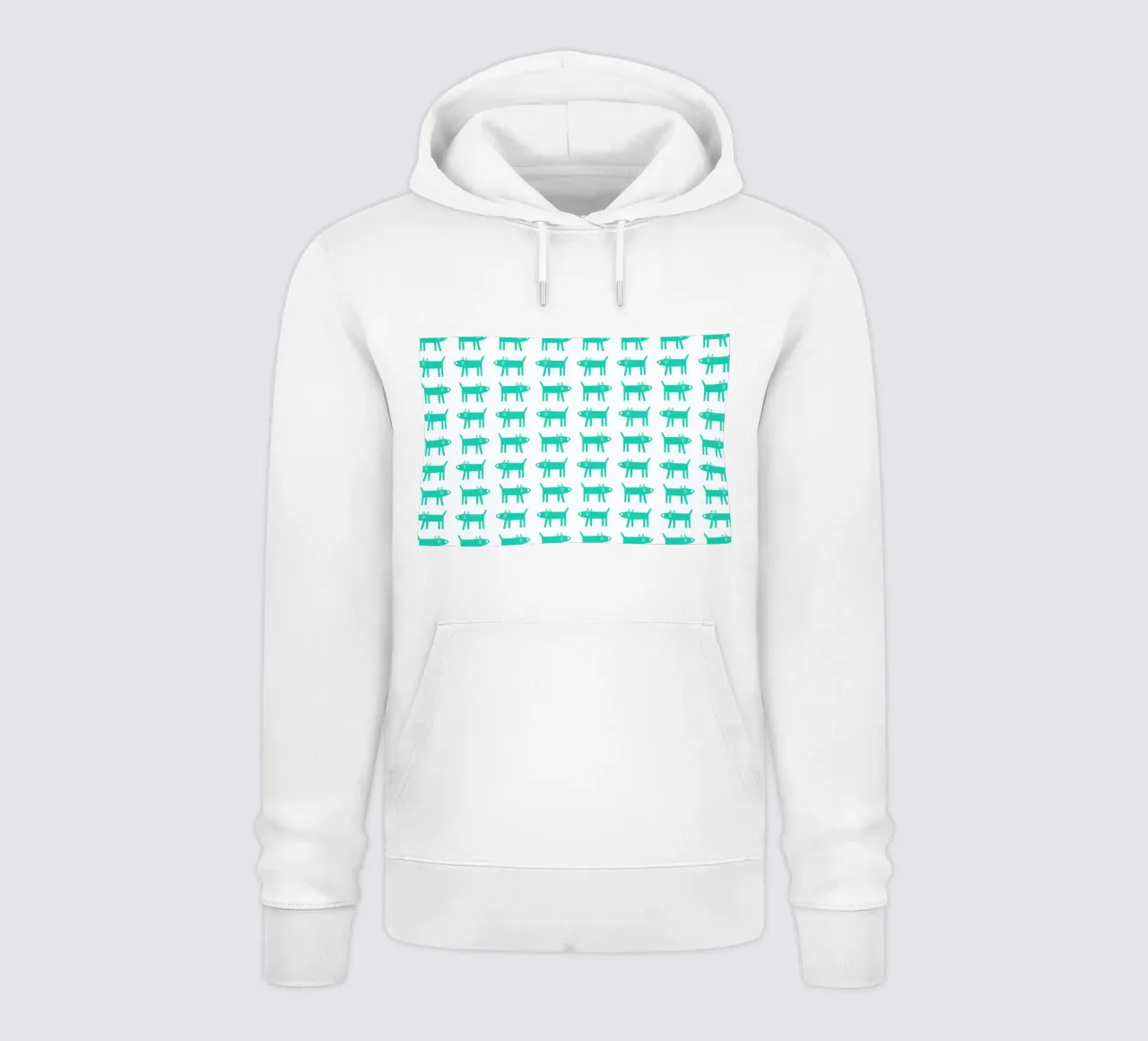 dog pattern 3 felpa con cappuccio da Studio Teer