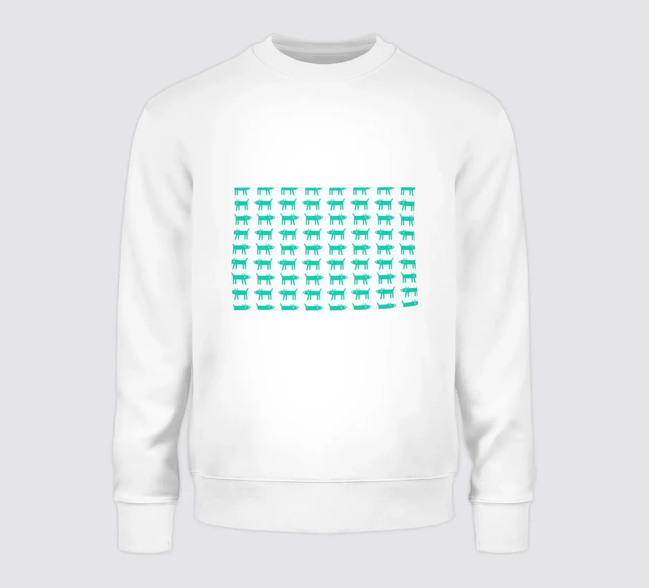 dog pattern 3 sweatshirt van Studio Teer