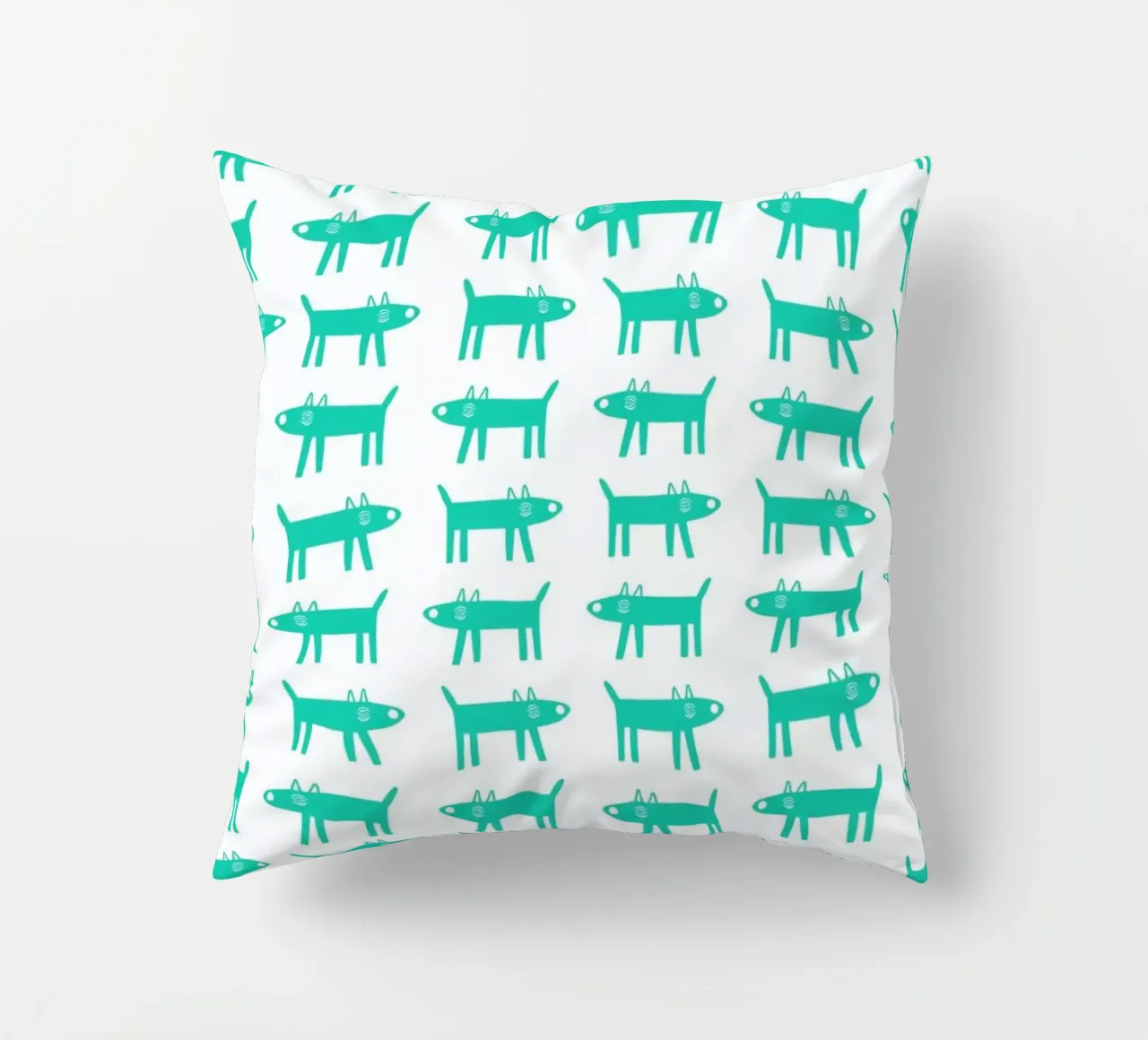 dog pattern 3 cuscino da Studio Teer