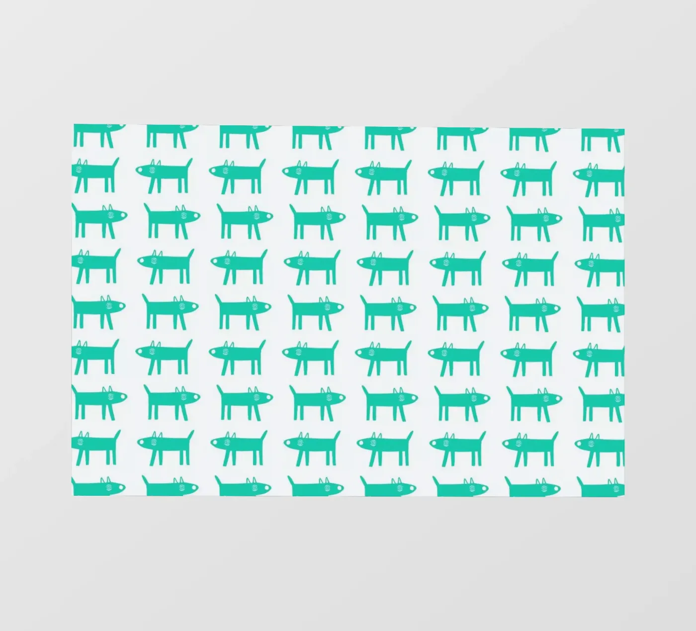 dog pattern 3 telo in pvc da Studio Teer