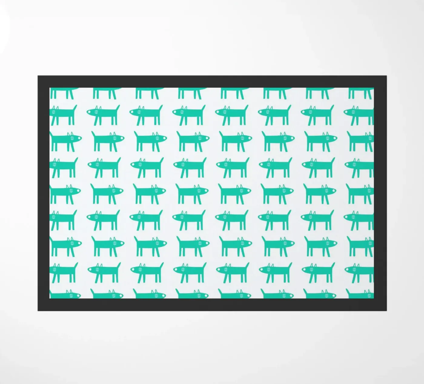 dog pattern 3 Fußmatte von Studio Teer