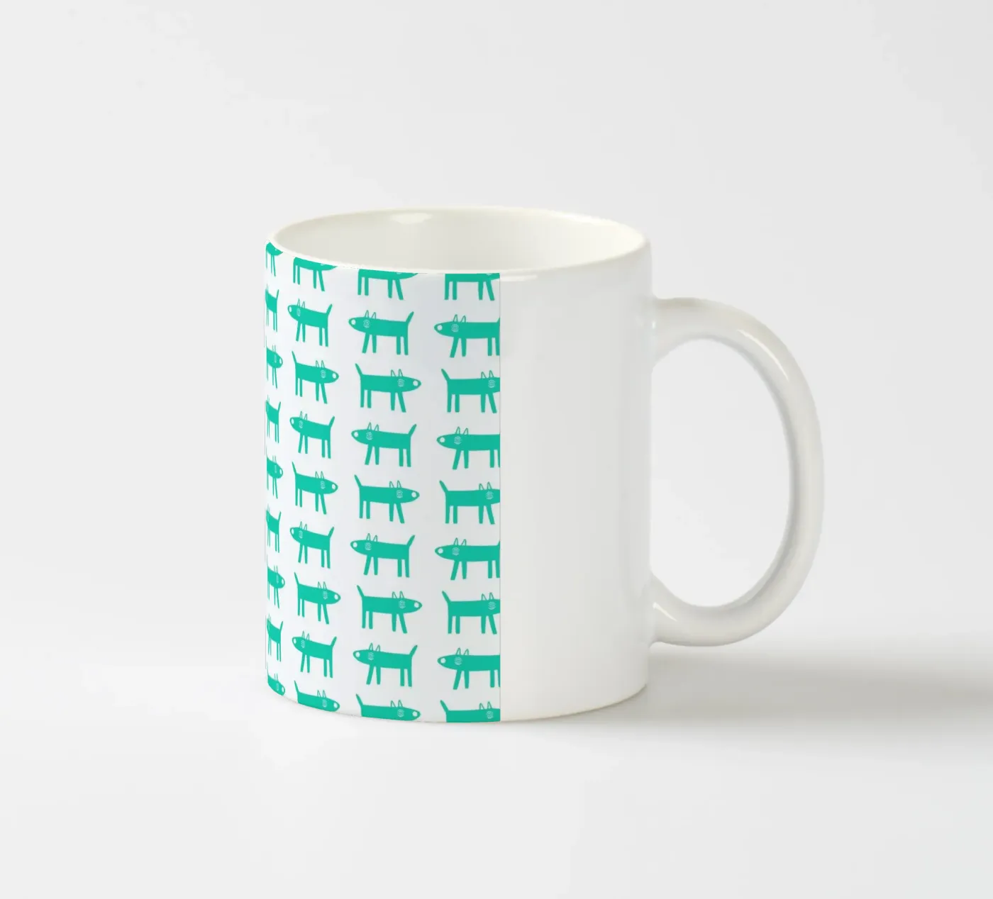 dog pattern 3 ceramic mug by Studio Teer
