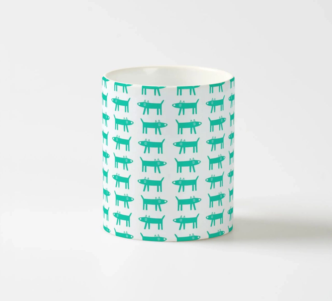 dog pattern 3 tazza in ceramica da Studio Teer