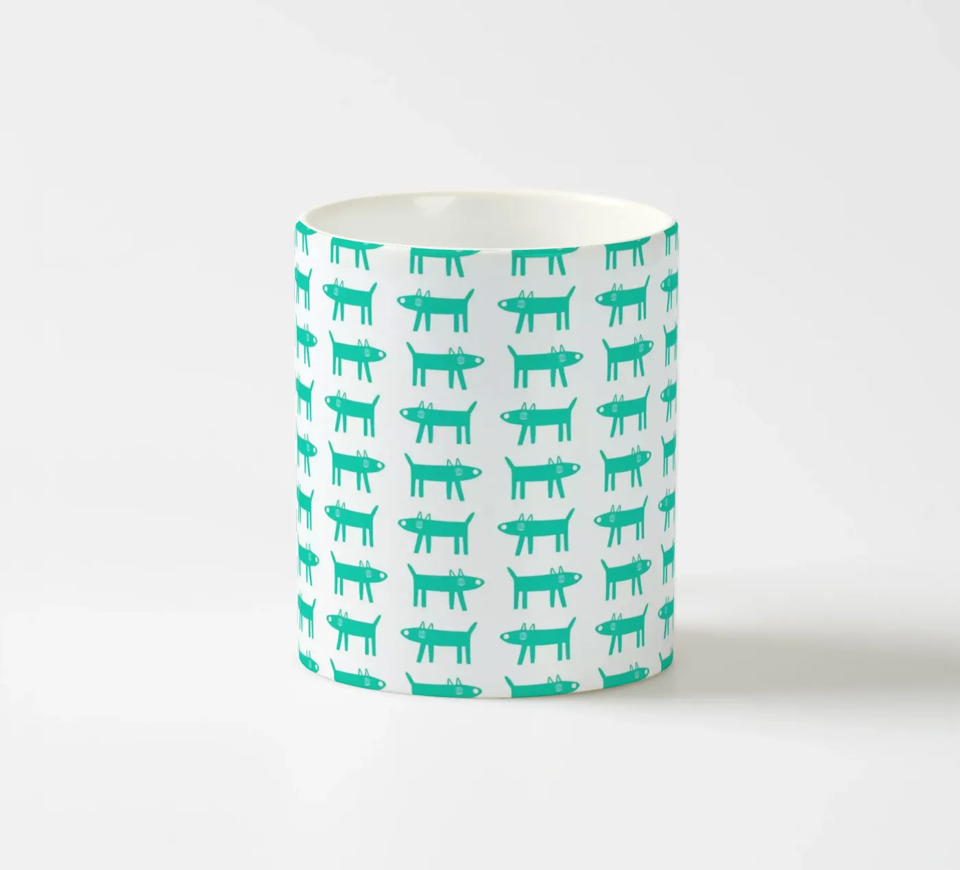 dog pattern 3 ceramic mug by Studio Teer