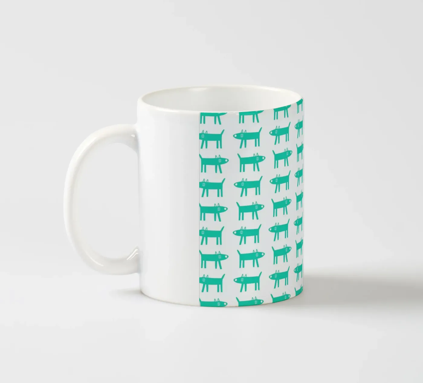 dog pattern 3 ceramic mug by Studio Teer