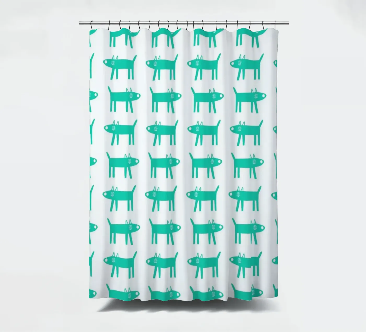 dog pattern 3 Duschvorhang von Studio Teer