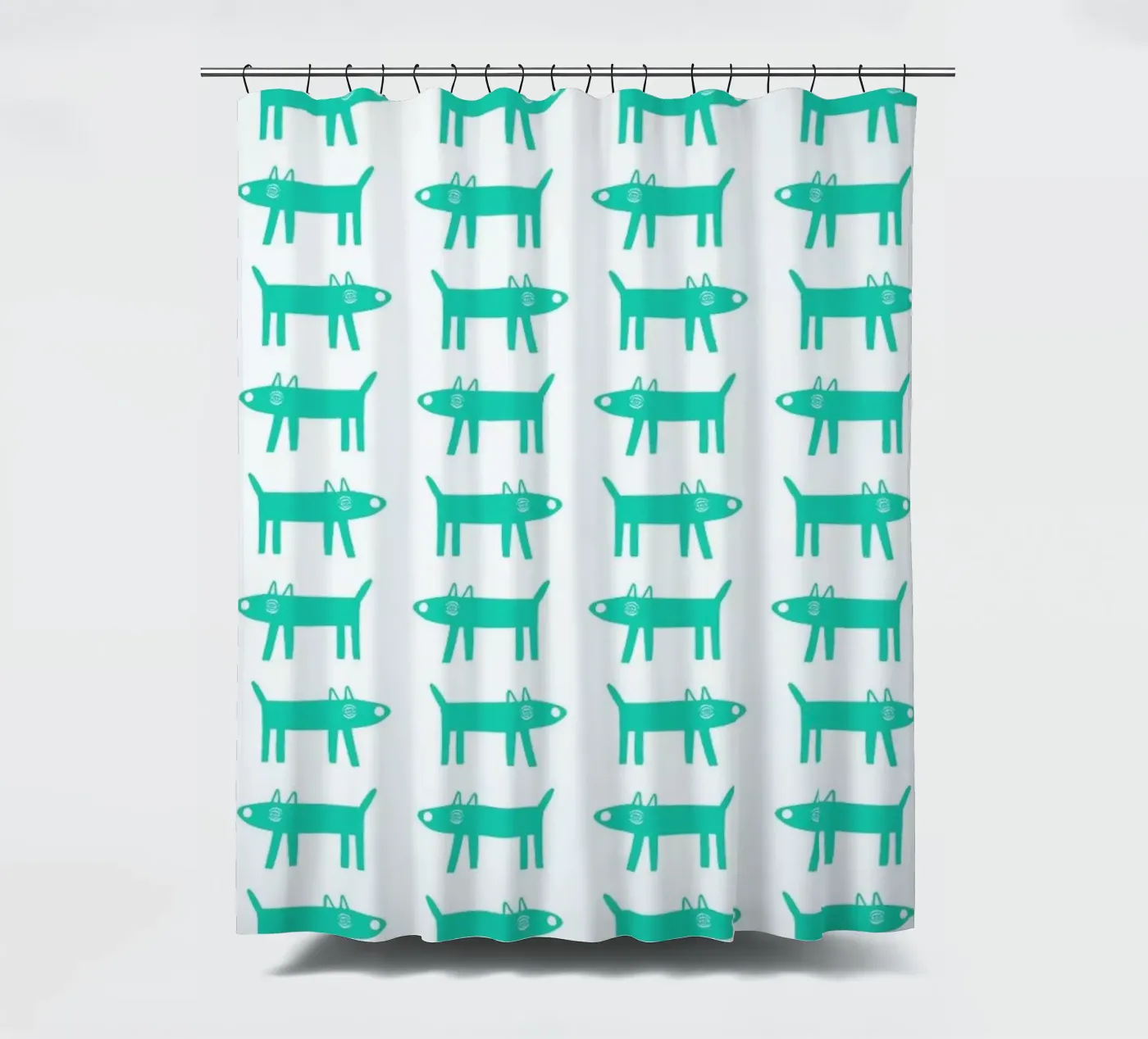 dog pattern 3 Duschvorhang von Studio Teer