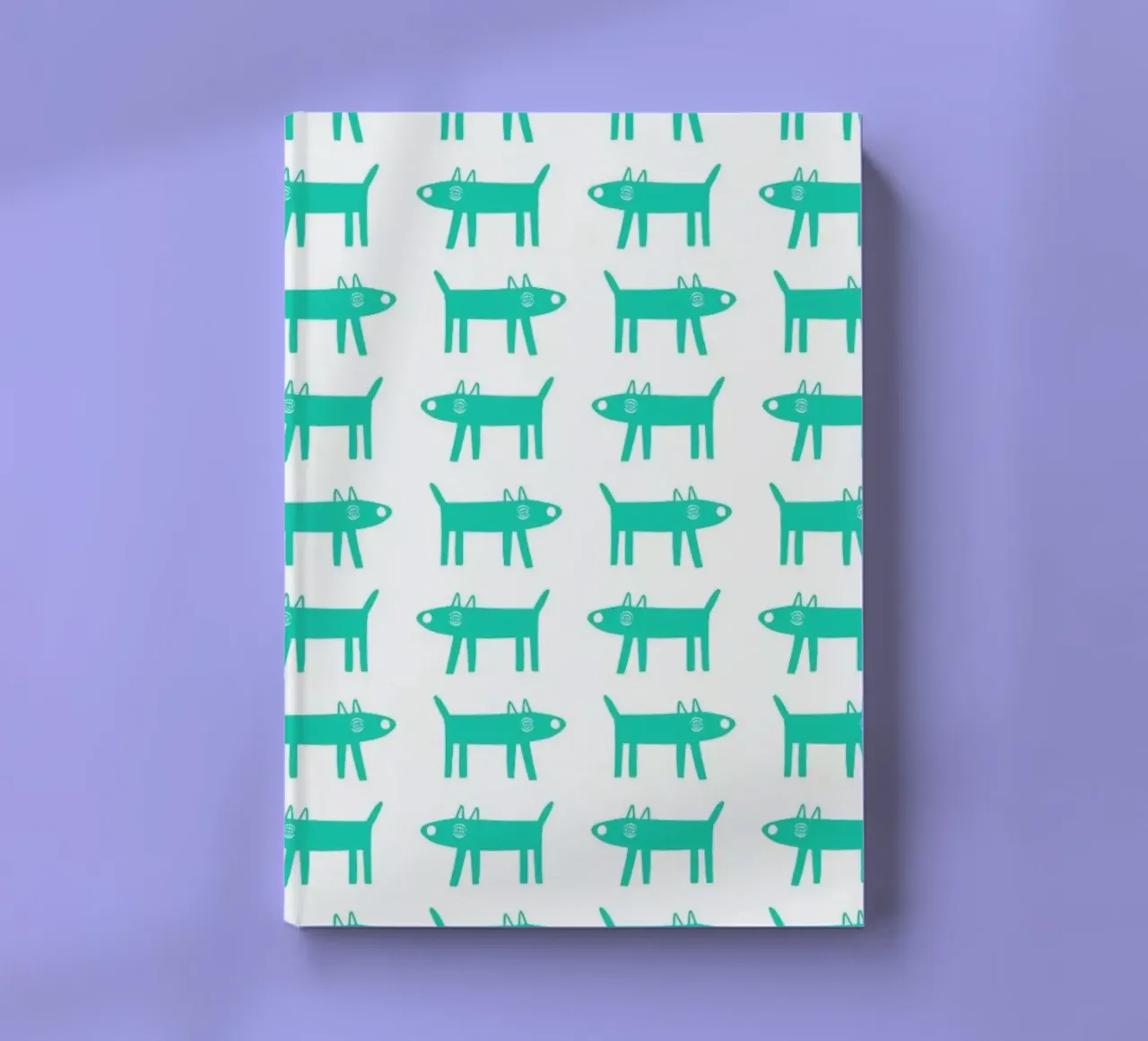 dog pattern 3 notebook by Studio Teer