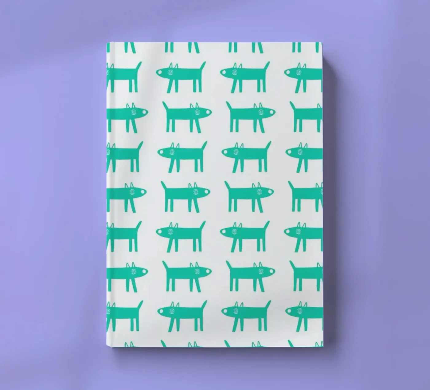 dog pattern 3 notebook by Studio Teer